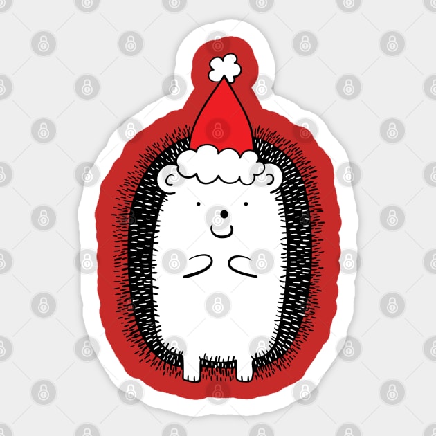 Christmas hedgehog Sticker by holidaystore